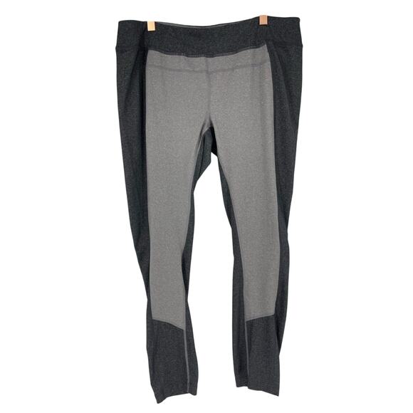 prAna Gabi Leggings Womens XL Contrast Gray Mid-rise Tight Compression Hot Yoga - Picture 1 of 16